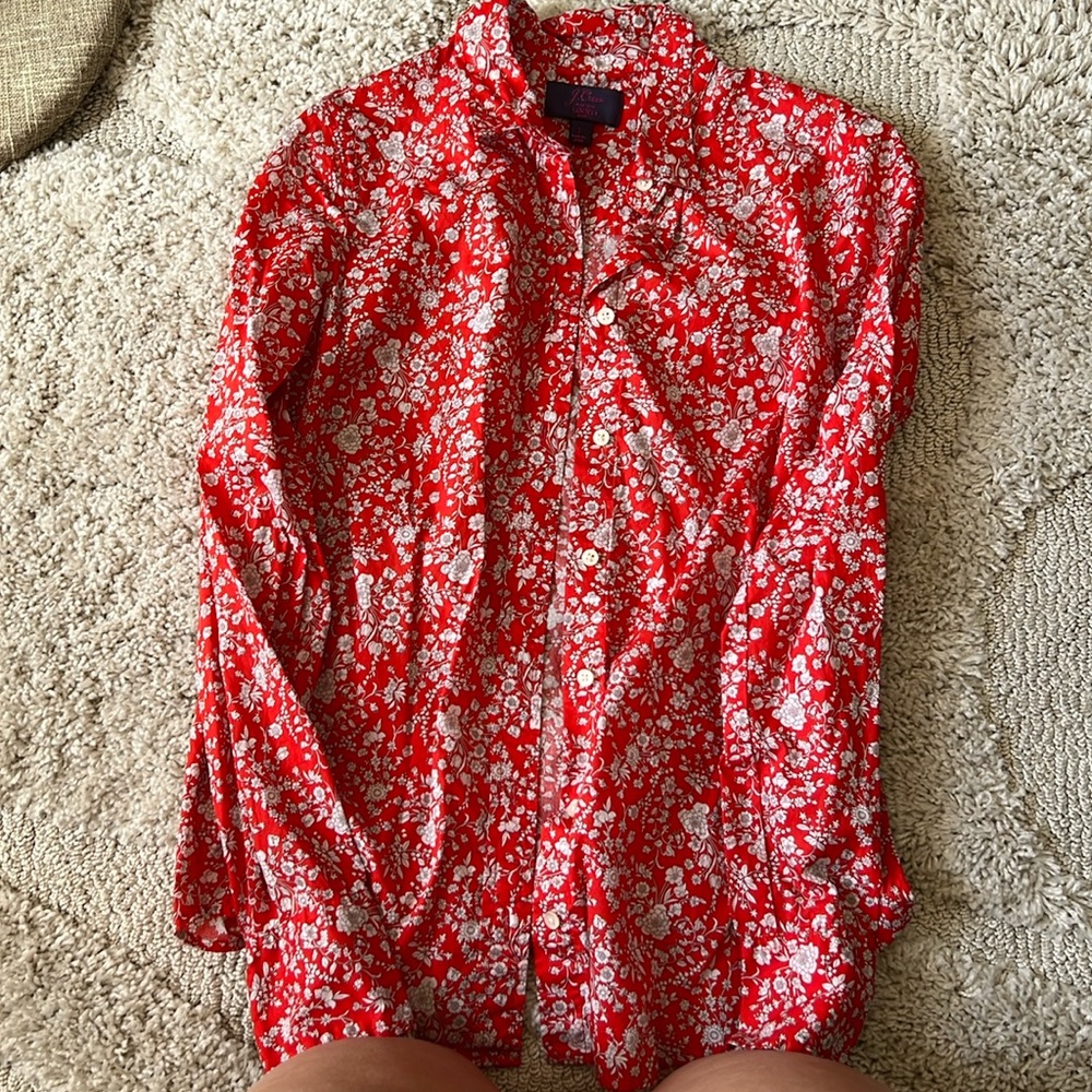 Gorgeous J Crew Liberty Button Down Blouse